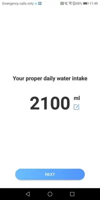 Daily Hydration android App screenshot 2