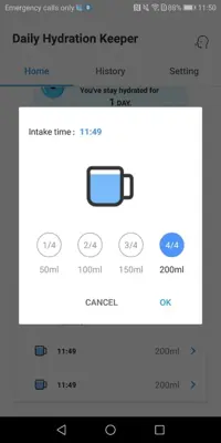 Daily Hydration android App screenshot 7